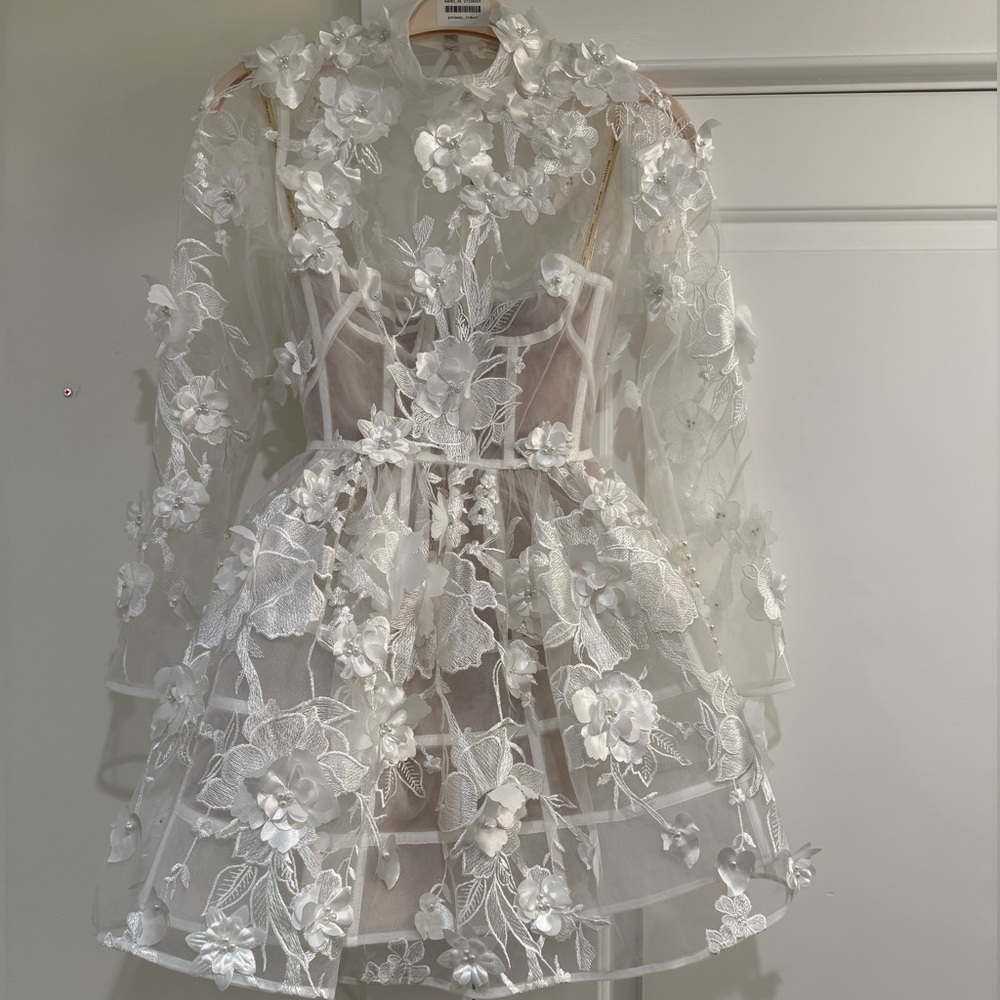 Bronx and Banco Anastasia Floral Long Sleeve Mini Dress - Picture 5 of 8
